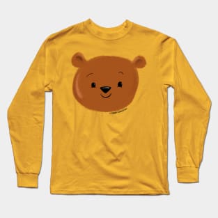 Cute Bear Face Long Sleeve T-Shirt